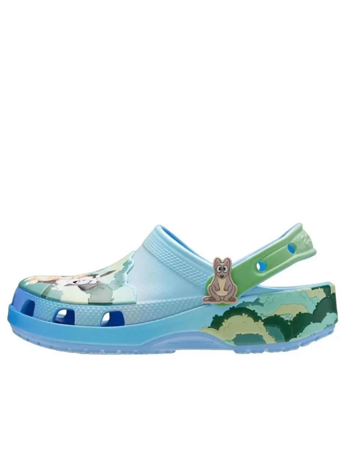 Сабо (TD) Crocs x Bluey Classic Clog 'Blue' — изображение 1 из 5, синий
