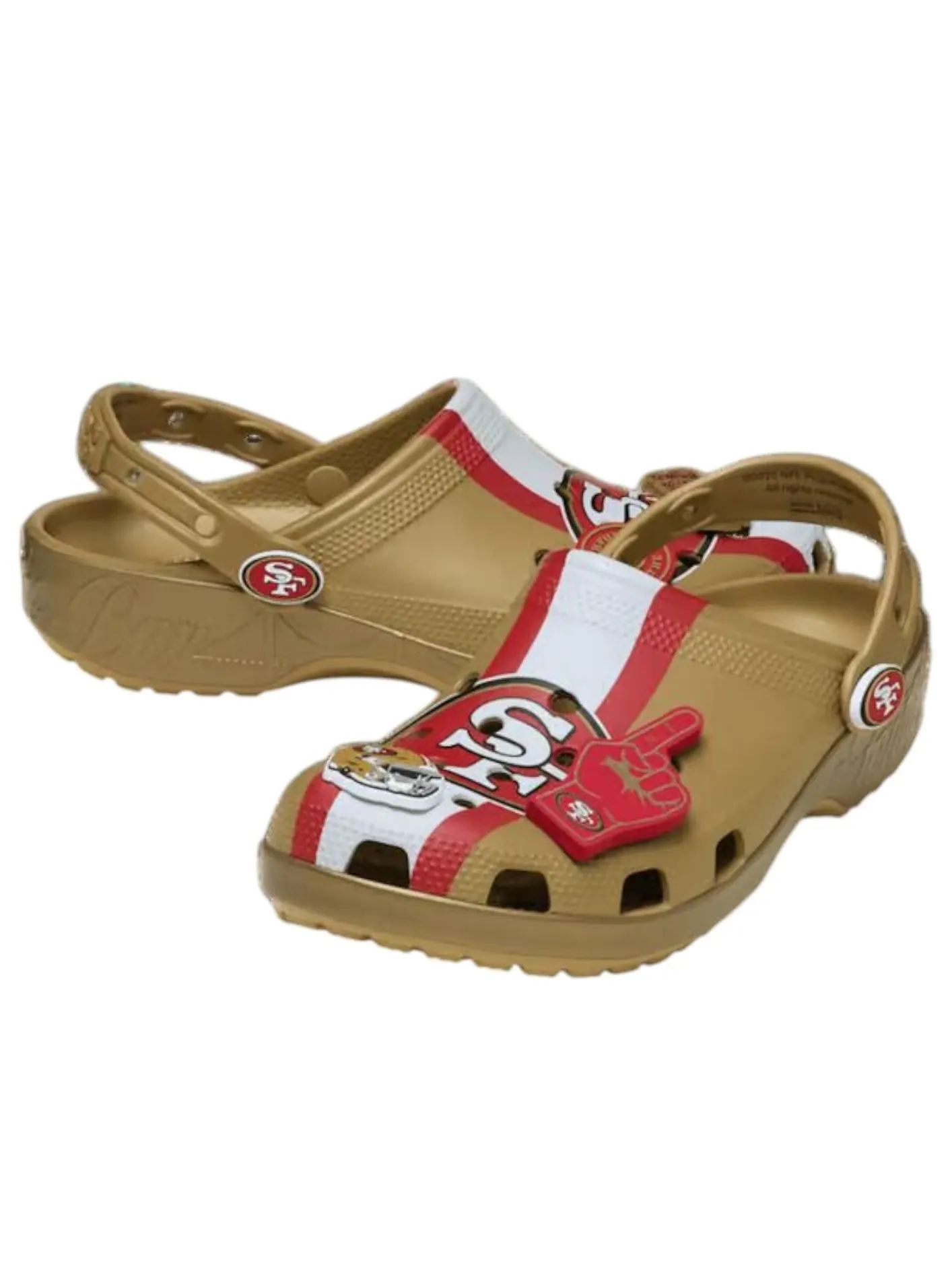 Сабо Crocs x NFL Classic Clogs 'San Francisco 49ers' — изображение 2 из 5, золото