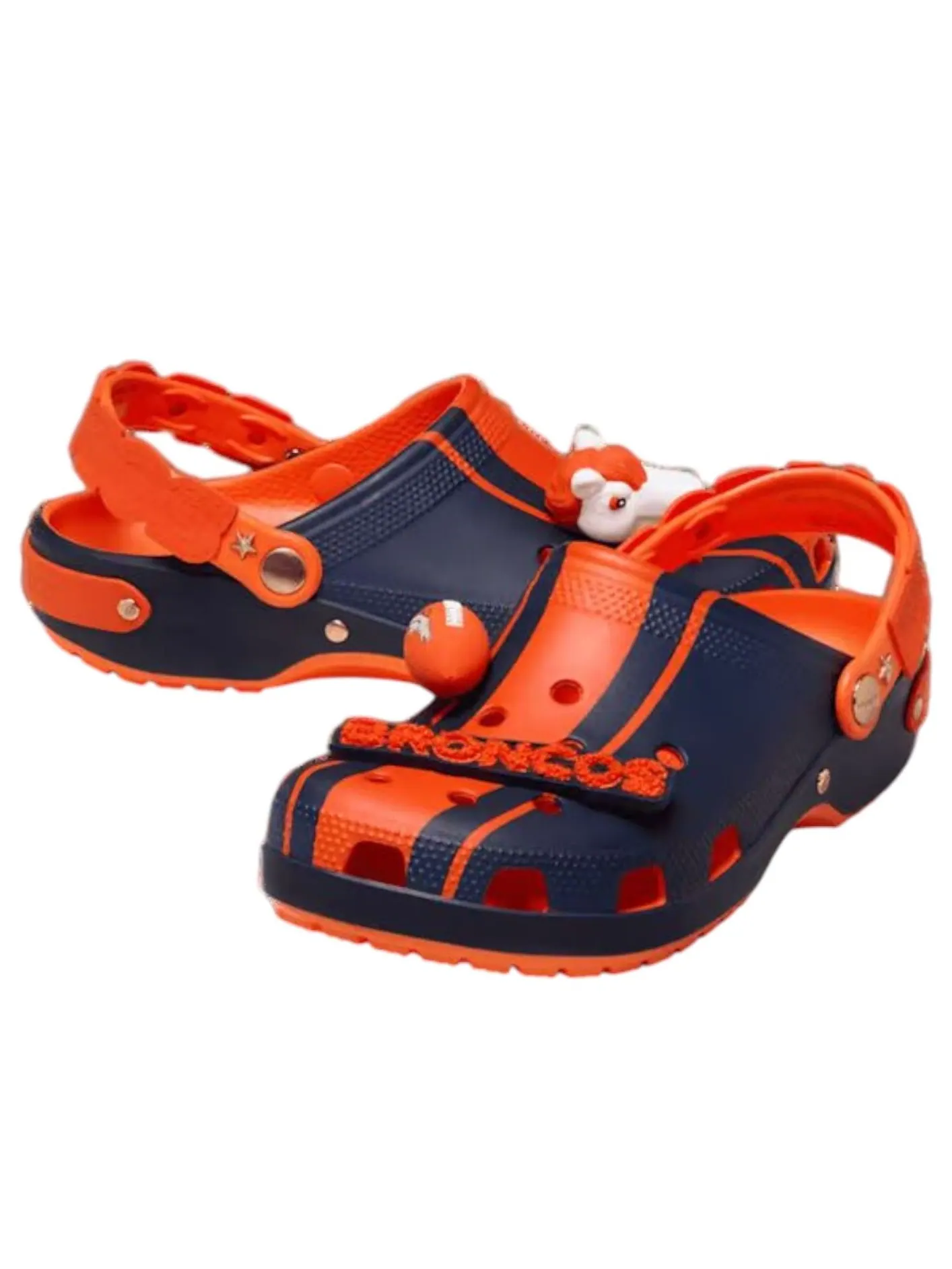 Crocs x NFL Classic Clog 'Denver Broncos' — изображение 2 из 5, темно-синий/оранжевый