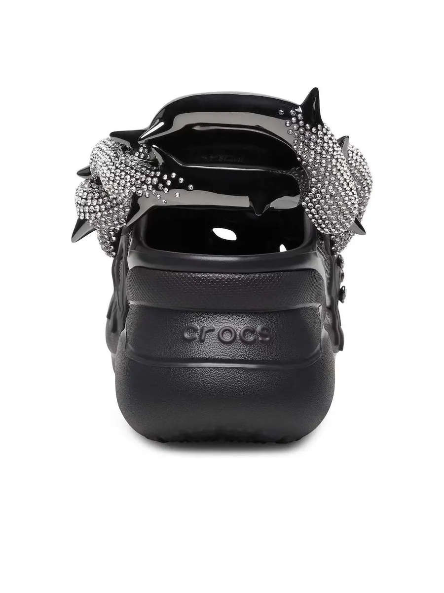 Сандалии (WMNS) Crocs x Swarovski Classic Bae Clog 'Black' — изображение 5 из 6, черный