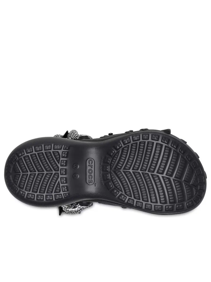 Сандалии (WMNS) Crocs x Swarovski Classic Bae Clog 'Black' — изображение 6 из 6, черный