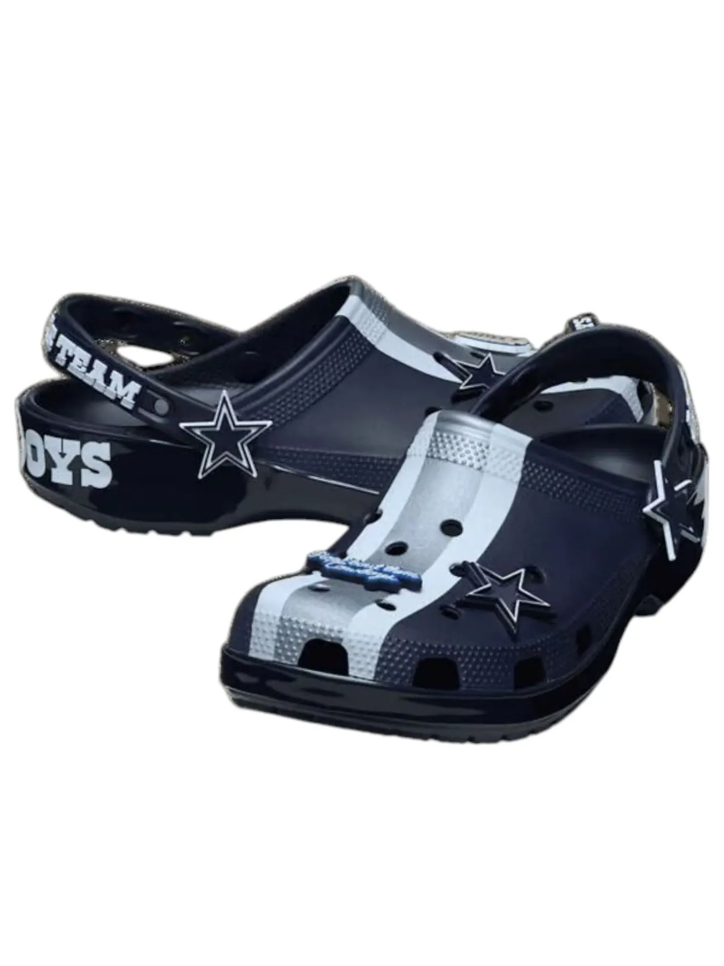 Crocs x NFL Classic Clog 'Dallas Cowboys' — изображение 2 из 5, синий/серебристый