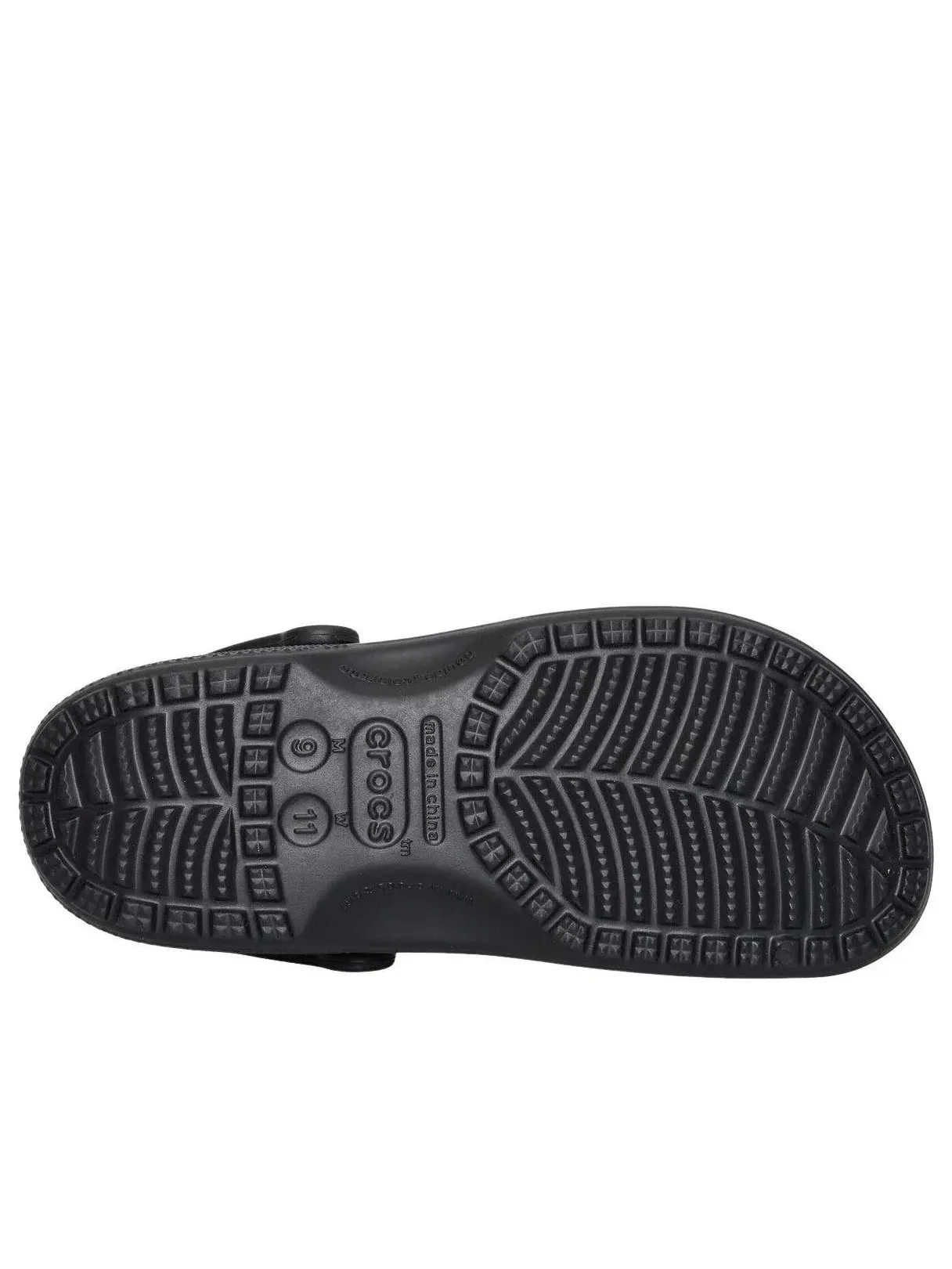 Мужские сандалии с закрытым носком Classic Clog Crocs — изображение 8 из 8, черный