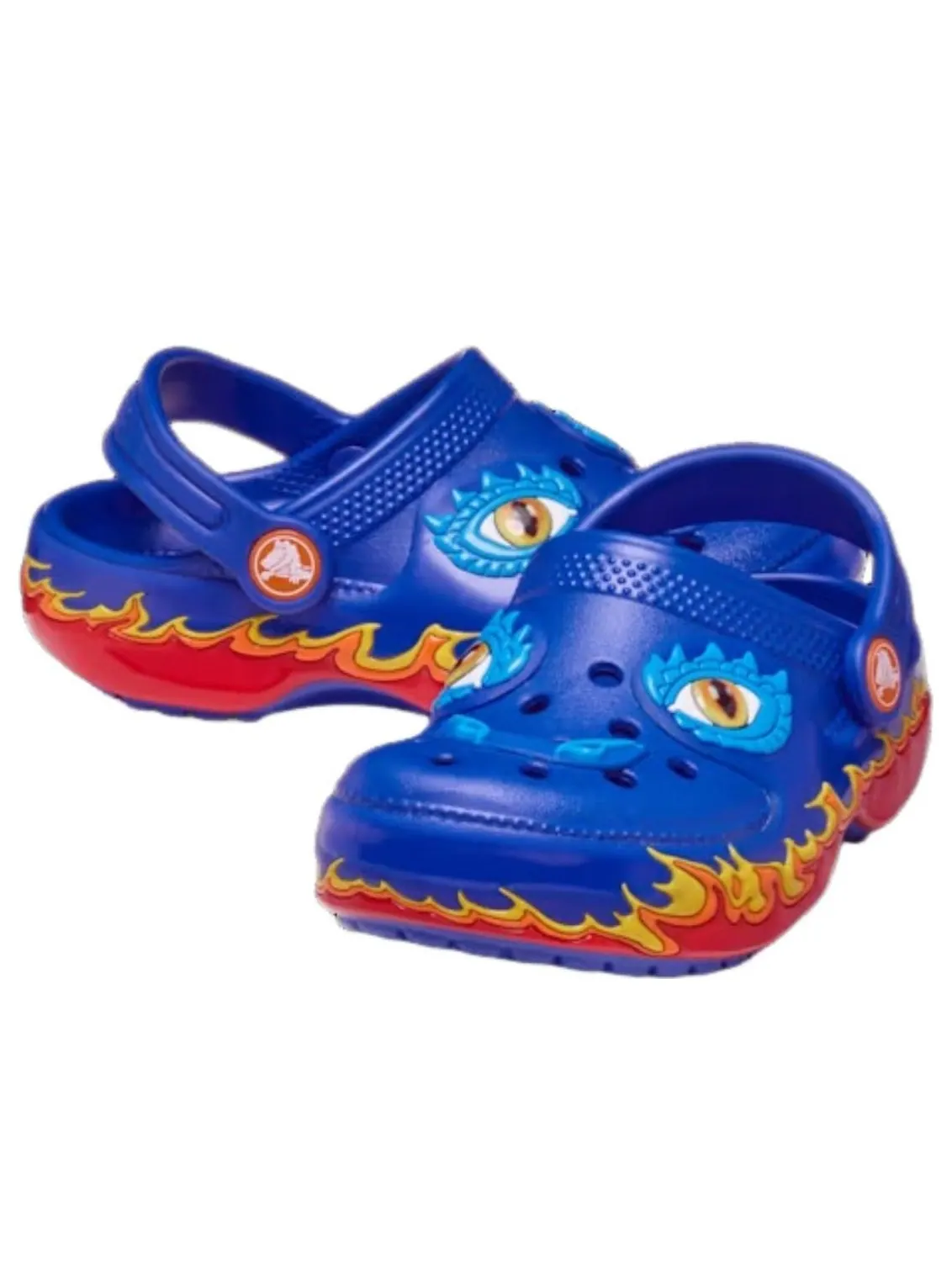 (TD) Crocs Classic IAM Dragon Lights Clog 'Blue Bolt' — изображение 2 из 5, синий/красный