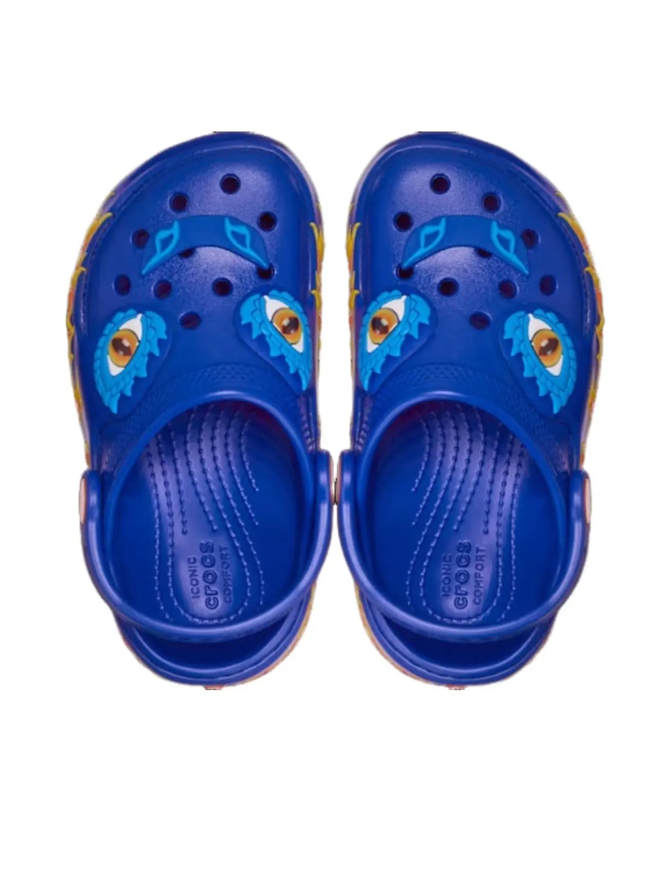 (TD) Crocs Classic IAM Dragon Lights Clog 'Blue Bolt' — изображение 3 из 5, синий/красный