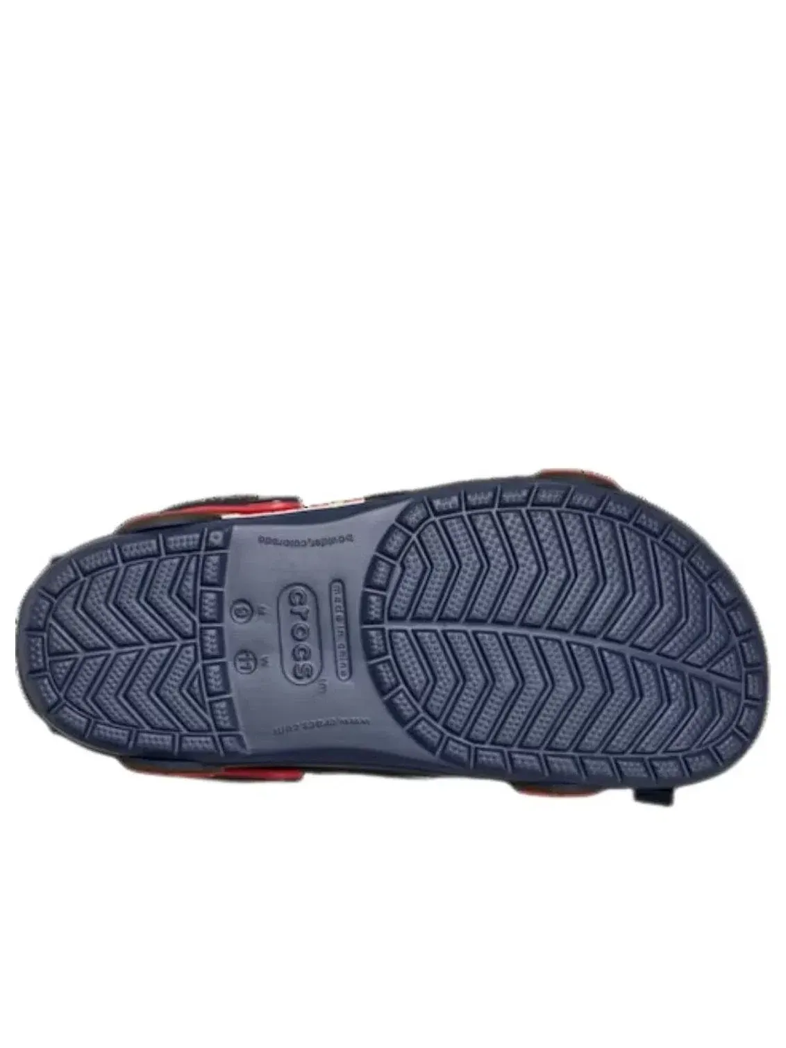 Мужские сандалии-клоги с закрытым носком Crocband Clog Navy Blue Crocs — изображение 3 из 5, темно-синий