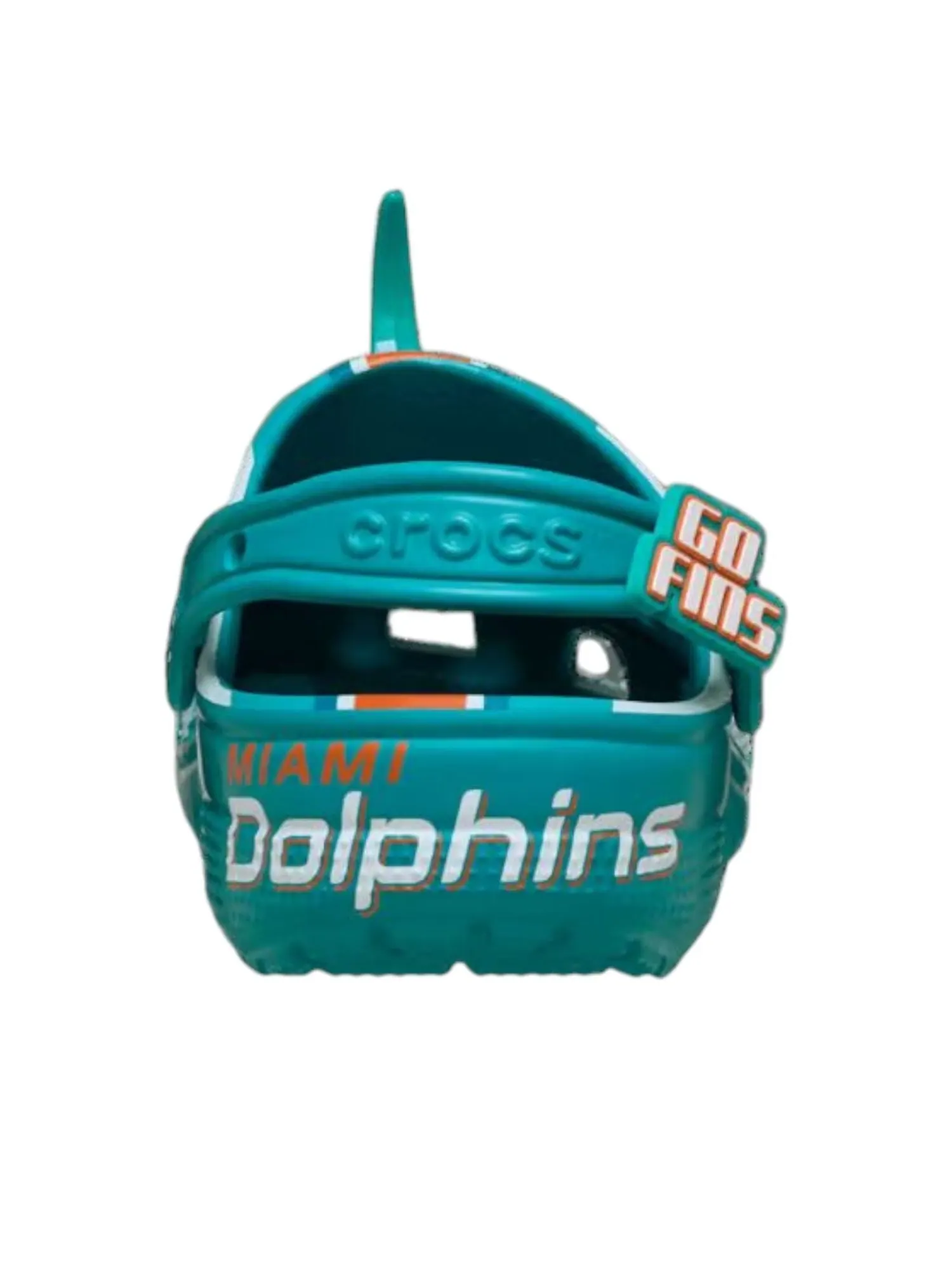 Crocs x NFL Classic Clog 'Miami Dolphins' — изображение 3 из 5, синий/оранжевый