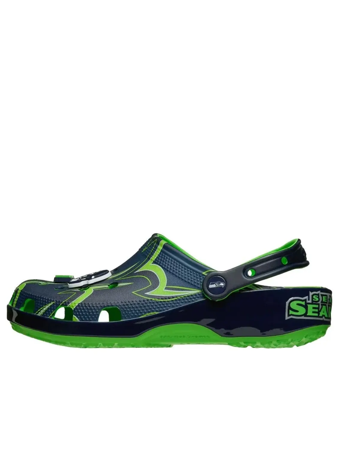 Сабо Crocs x NFL Classic Clog 'Seattle Seahawks' — изображение 1 из 5, зеленый