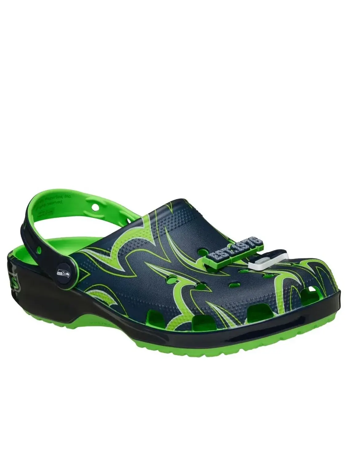Сабо Crocs x NFL Classic Clog 'Seattle Seahawks' — изображение 2 из 5, зеленый