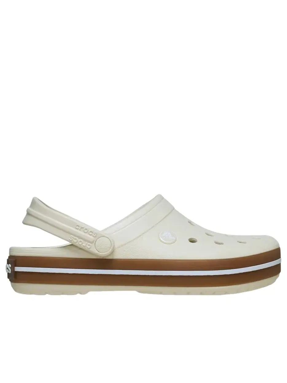 Мужские сандалии с закрытым носком Crocband Clog Crocs — изображение 2 из 7, белый