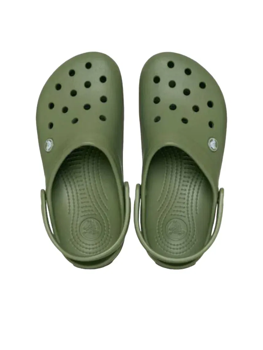 Мужские сандалии-клоги с закрытым носком Crocband Gum Cargo Crocs — изображение 4 из 6, зеленый