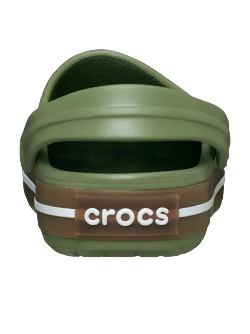 Мужские сандалии-клоги с закрытым носком Crocband Gum Cargo Crocs — изображение 5 из 6, зеленый