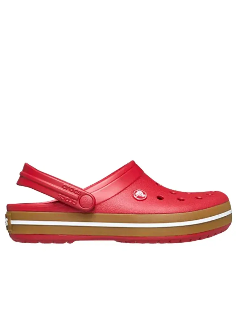 Мужские сандалии-клоги с закрытым носком Crocband Clog Court Red Crocs — изображение 2 из 6, красный