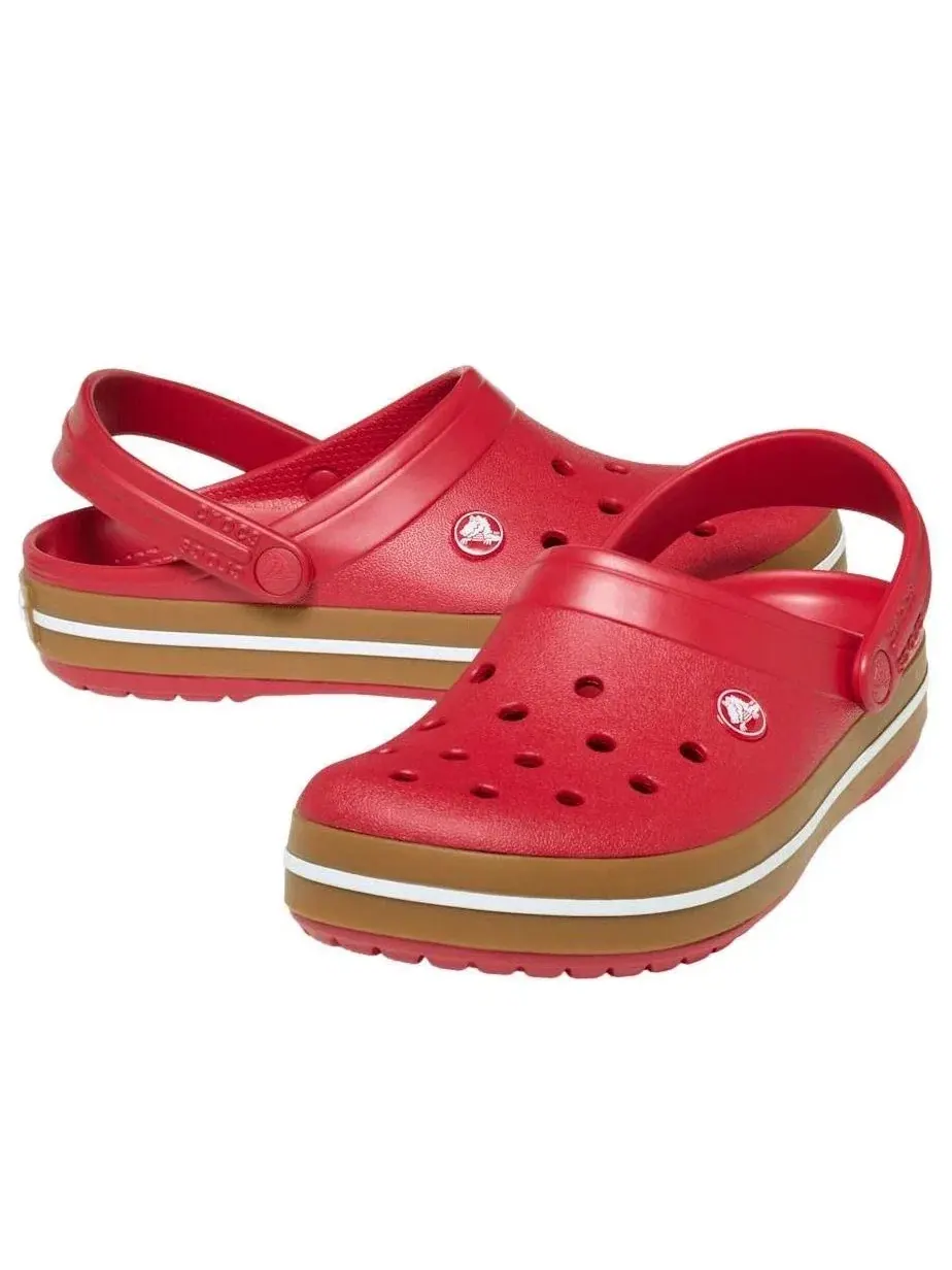 Мужские сандалии-клоги с закрытым носком Crocband Clog Court Red Crocs — изображение 4 из 6, красный