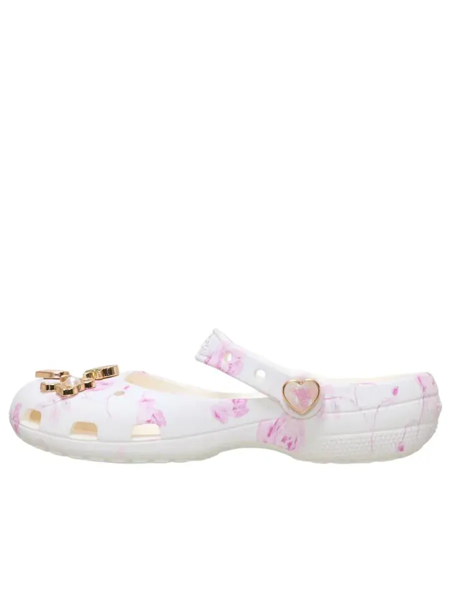 Сандалии Crocs Classic Ballet Flat Love Shack Fancy 'Oyster' 212787-159 — изображение 1 из 2, серебряный