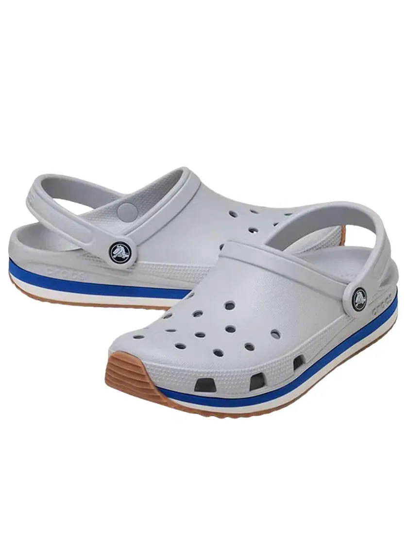 Мужские сандалии с закрытым носком Crocband Clog Crocs — изображение 3 из 6, серый