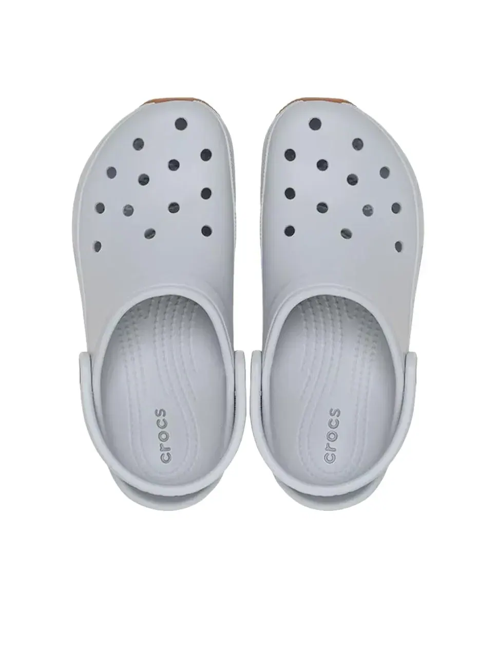 Мужские сандалии с закрытым носком Crocband Clog Crocs — изображение 4 из 6, серый