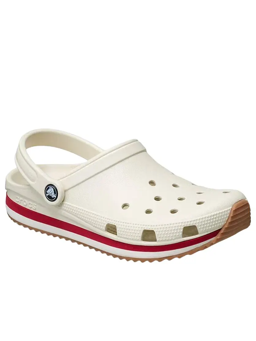 Мужские сандалии из резины с закрытым носком Crocband Clog Summit White Crocs — изображение 2 из 6, белый
