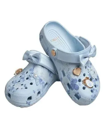 Сабо Crocs x LoveShackFancy Classic Clog 'Blue' — изображение 3 из 6, синий