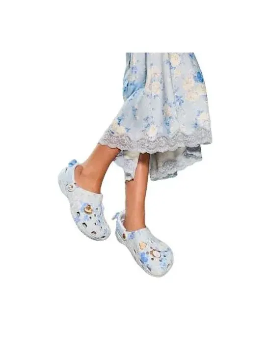 Сабо Crocs x LoveShackFancy Classic Clog 'Blue' — изображение 6 из 6, синий