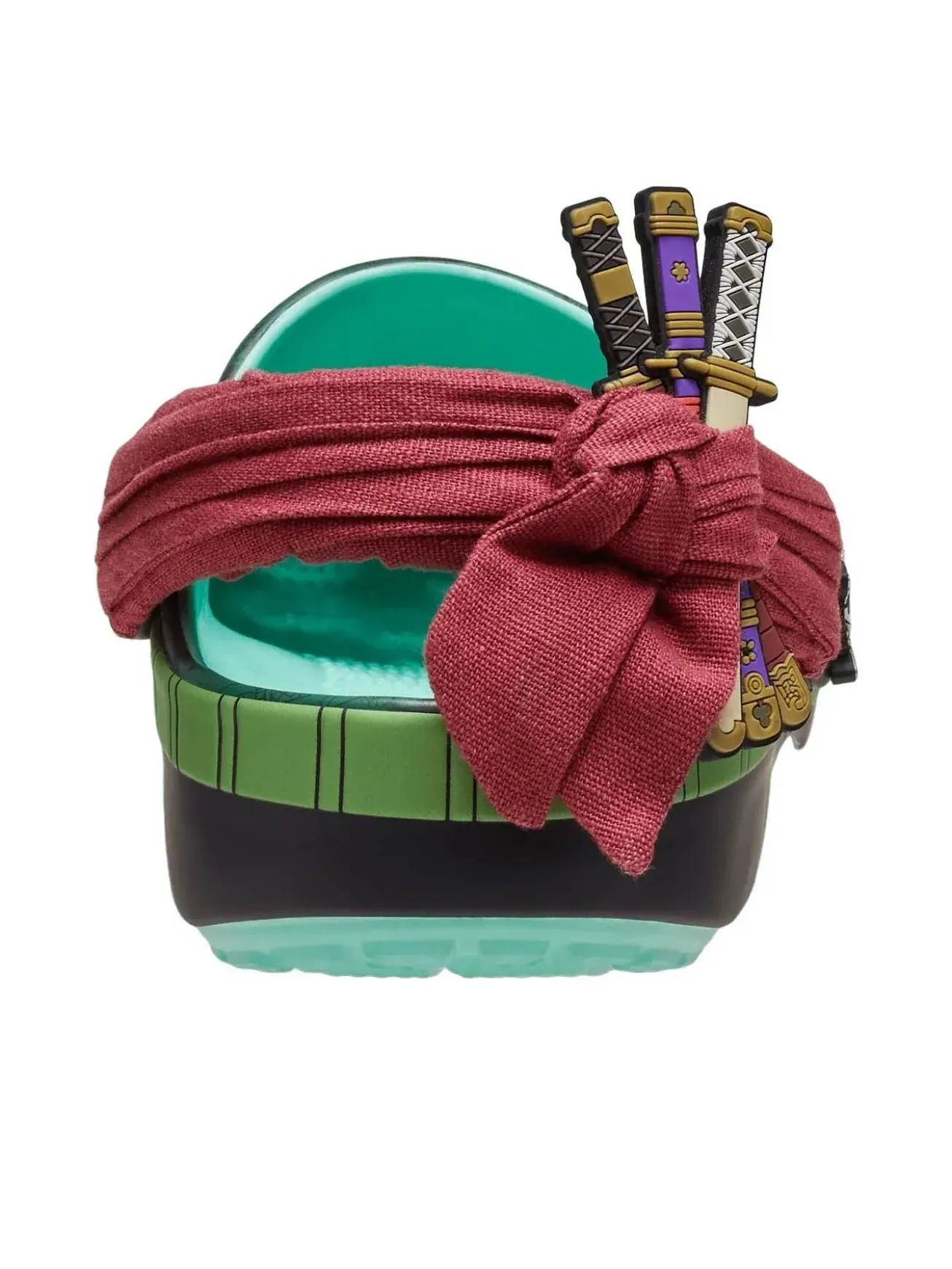 Сабо Crocs x One Piece Classic Clog 'Zoro' — изображение 3 из 5, зеленый