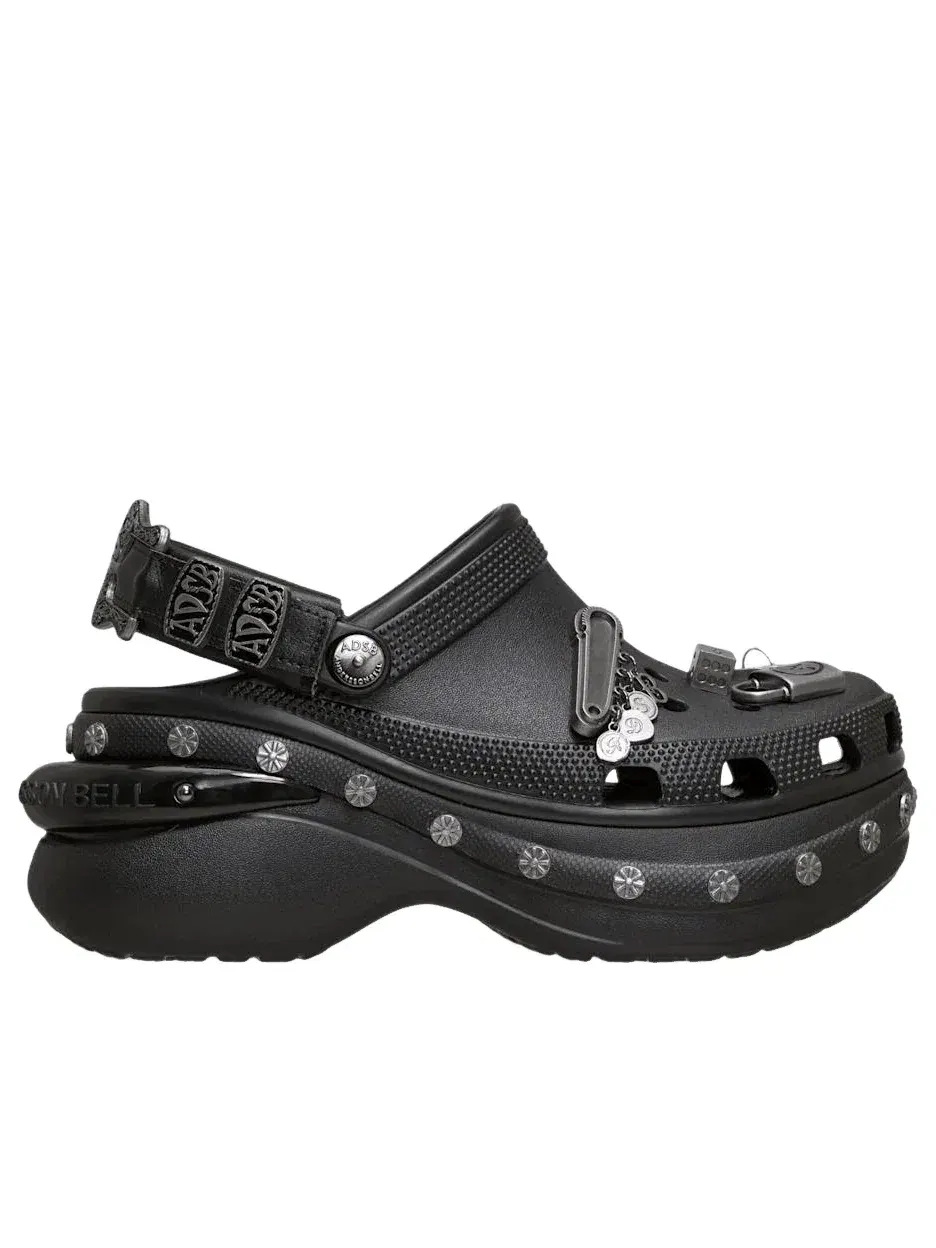 Женские сабо-клоги с закрытым носком Bae Clog Crocs — изображение 2 из 6, черный