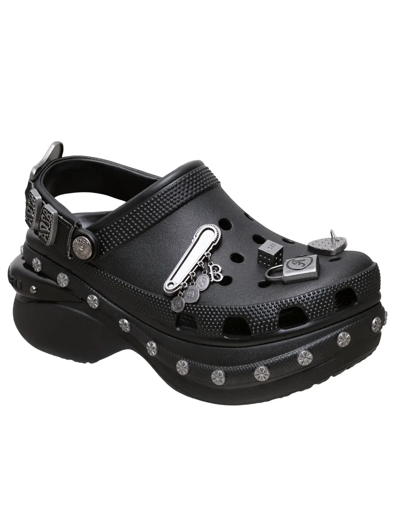Женские сабо-клоги с закрытым носком Bae Clog Crocs — изображение 3 из 6, черный