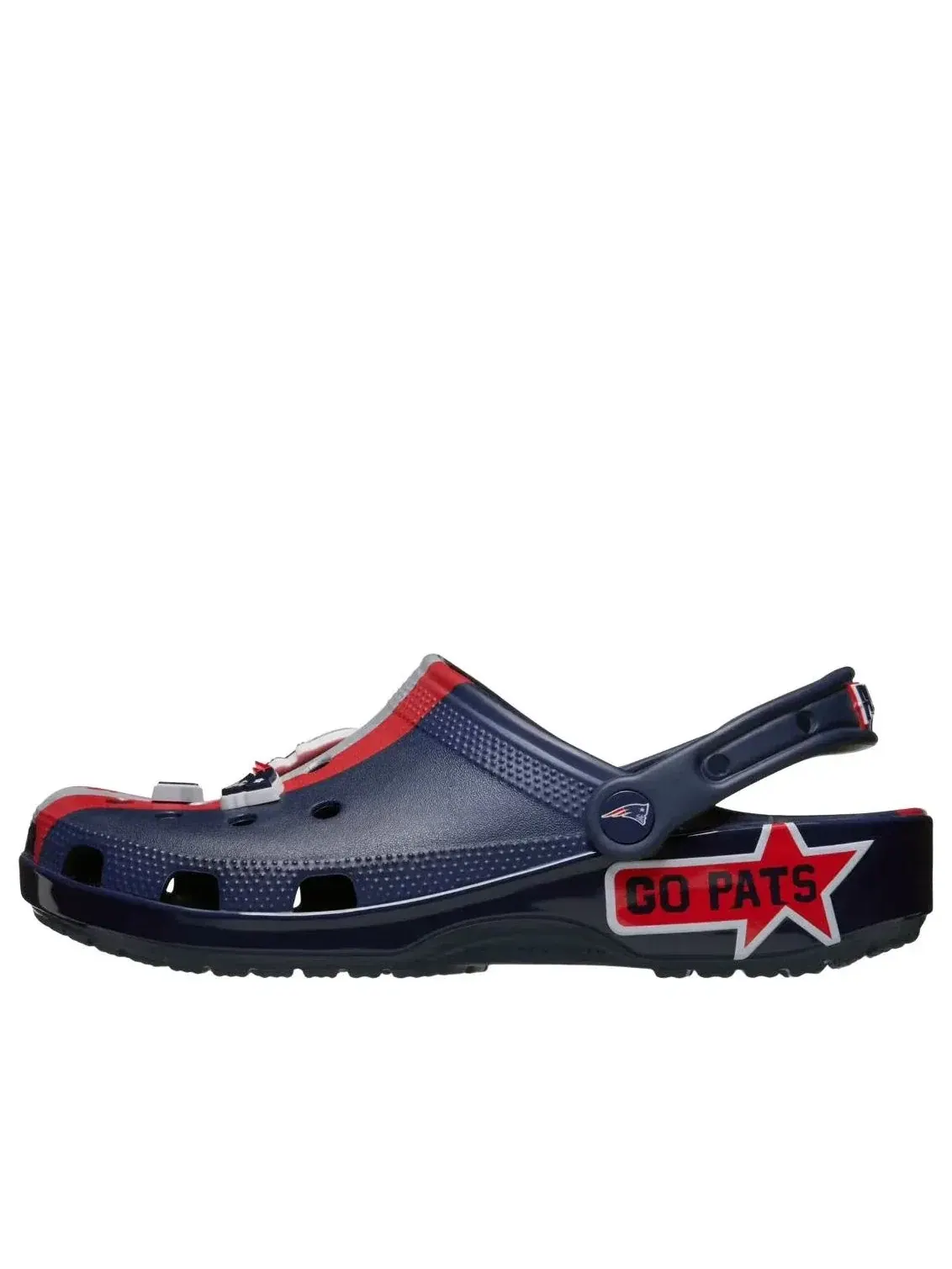 Сабо Crocs x NFL Classic Clog 'New England Patriots' 212993-90H — изображение 1 из 5, темно-синий
