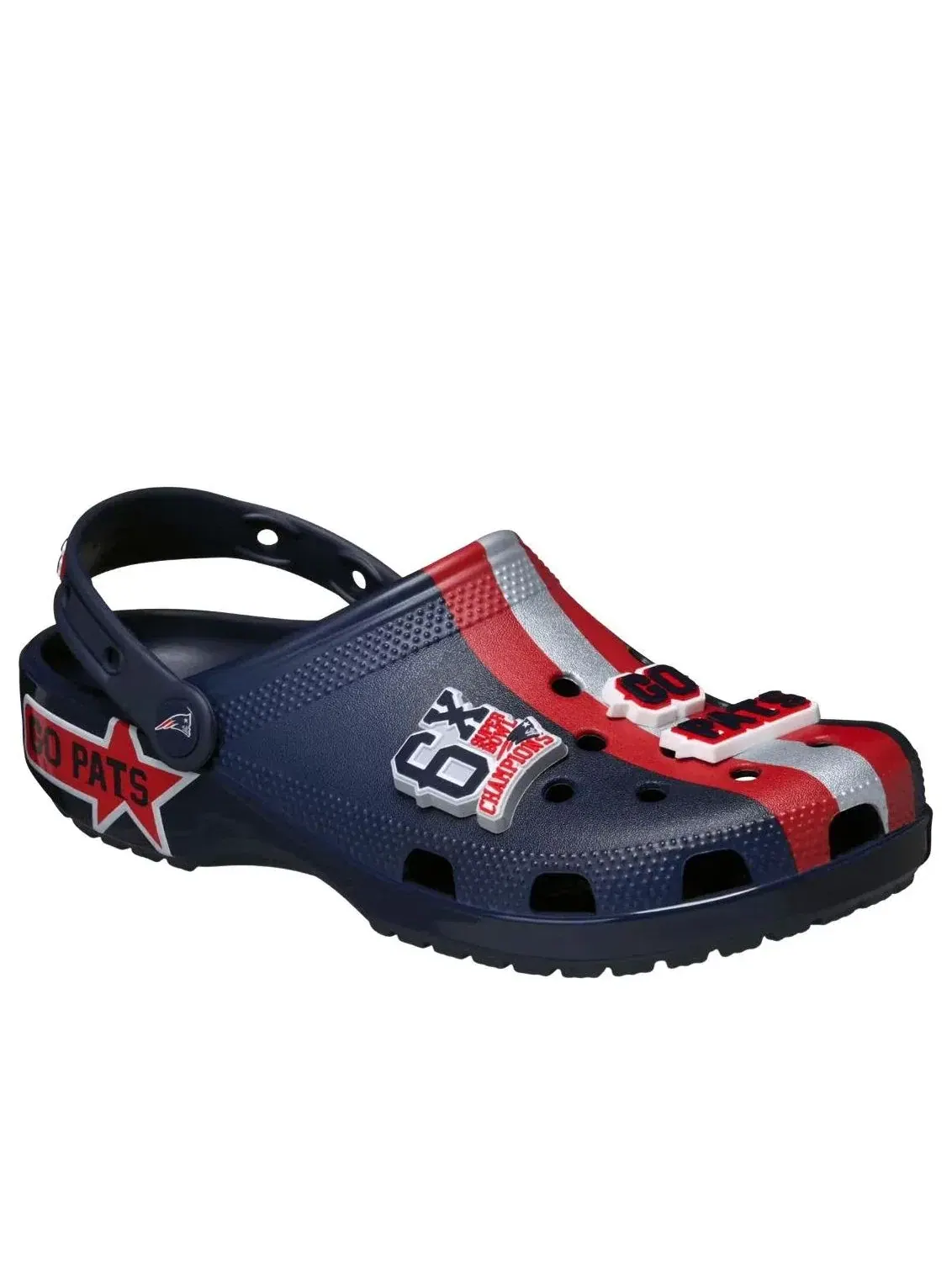 Сабо Crocs x NFL Classic Clog 'New England Patriots' 212993-90H — изображение 2 из 5, темно-синий