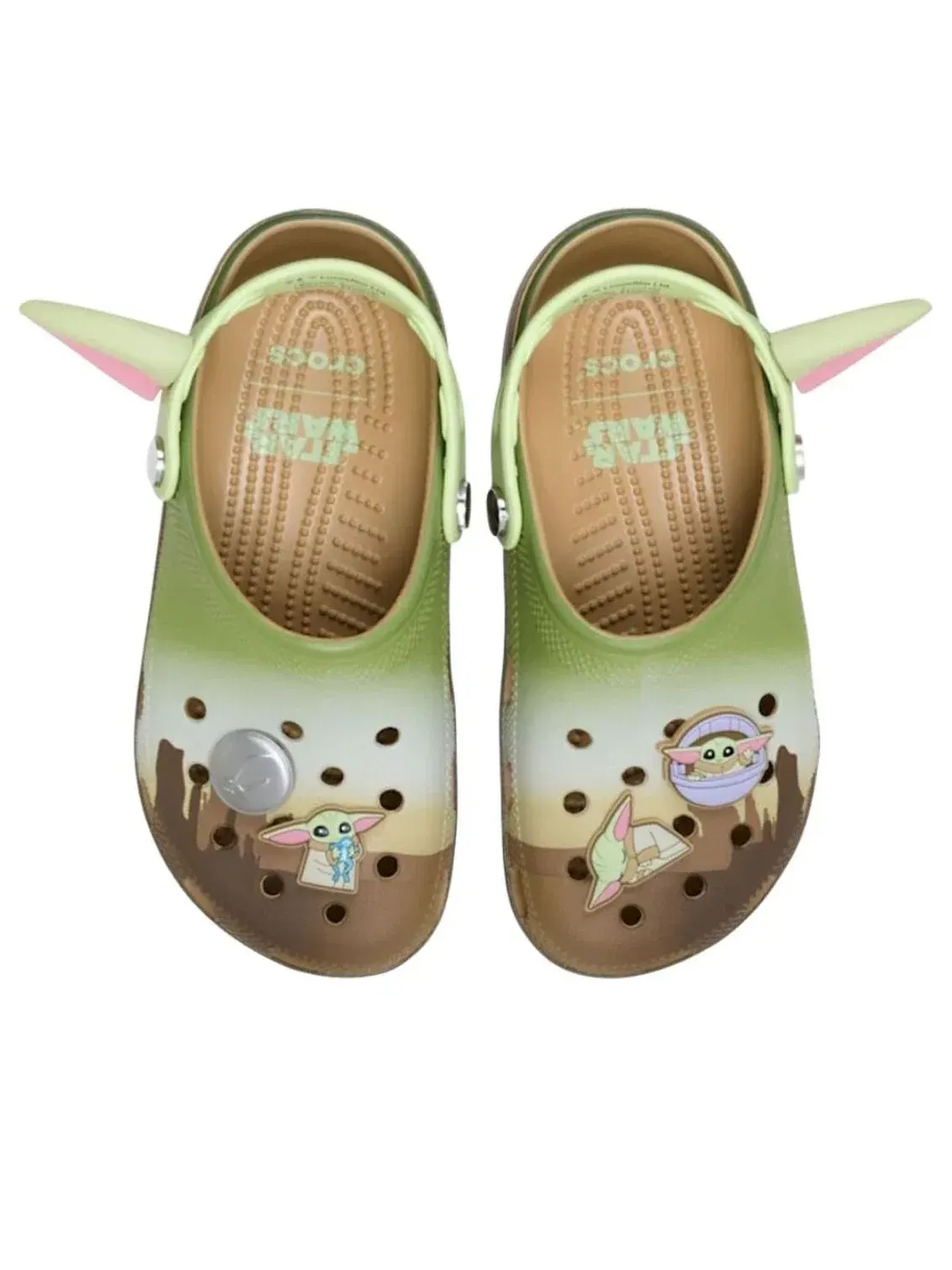 Сабо Crocs x Star Wars Classic Clog 'Grogu' 213003-90H — изображение 3 из 5, зеленый