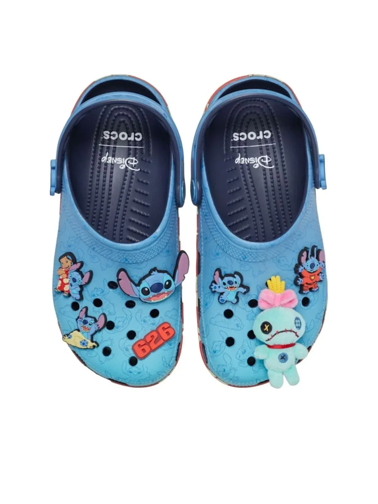 Мужские сабо Classic Clog Lilo & Stitch Crocs — изображение 3 из 5, синий