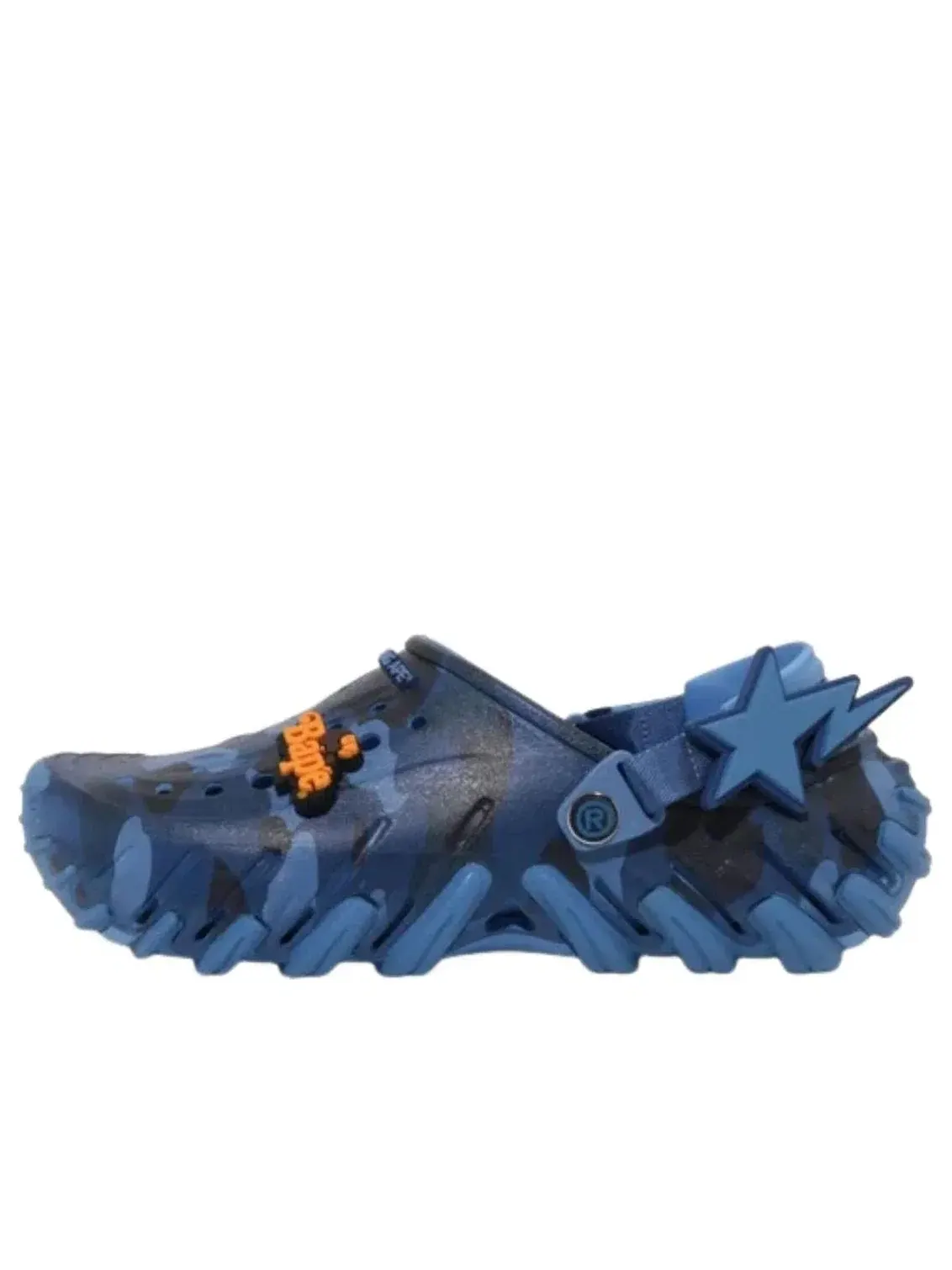 Сабо Crocs x BAPE Echo RO Clog 'Blue Camo' 213140-4SN — изображение 1 из 5, темно-синий