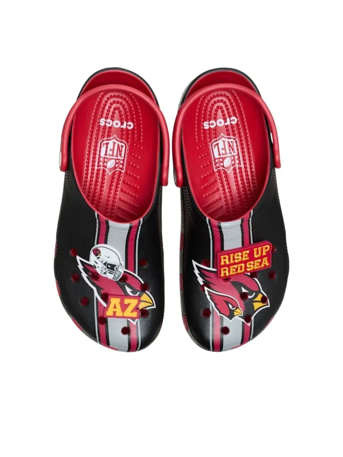 Сабо Crocs x NFL 26 Classic Clog Arizona Cardinals 'Black Red' 213164-90H — изображение 2 из 2, черный