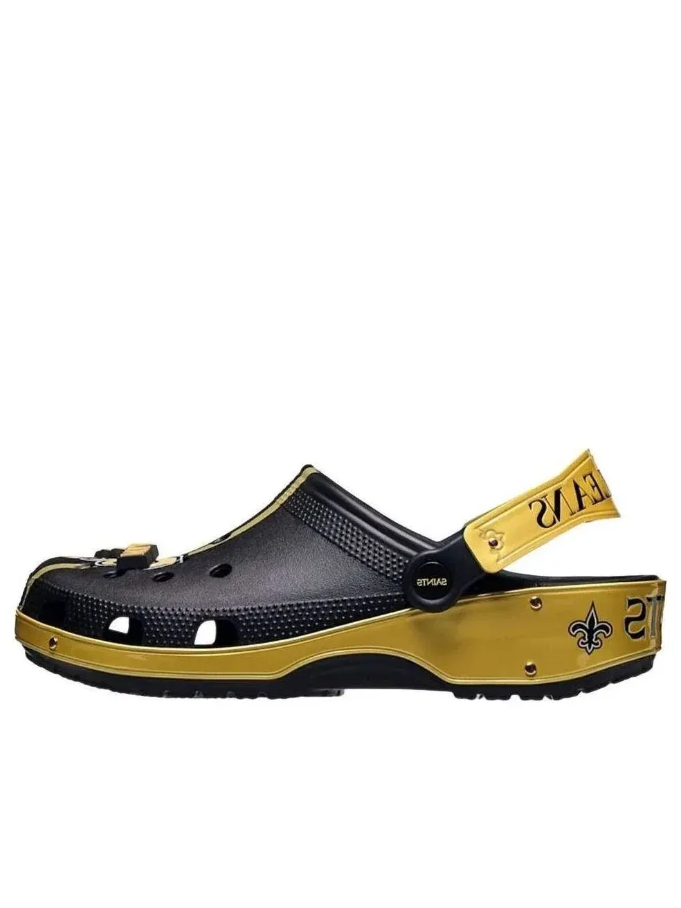 Сабо Crocs x NFL Classic Clog New Orleans Saints 'Black Gold' 213172-90H — изображение 1 из 2, черный