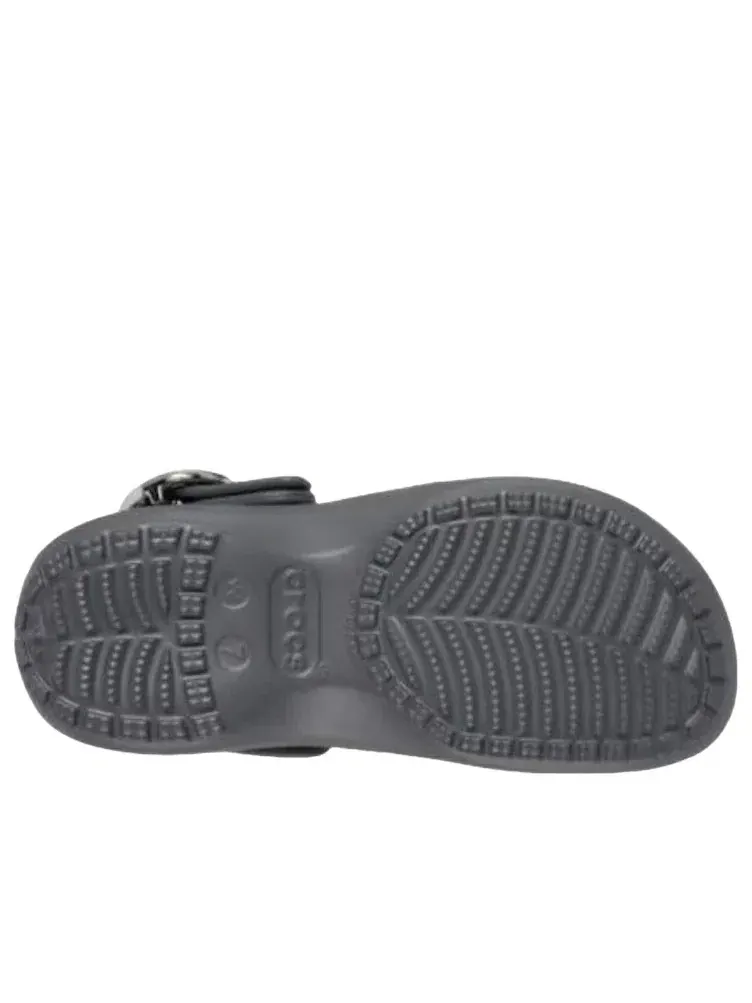 Женские сандалии-клоги с пряжкой Classic Platform Dipped Buckle Crocs — изображение 6 из 6, серый