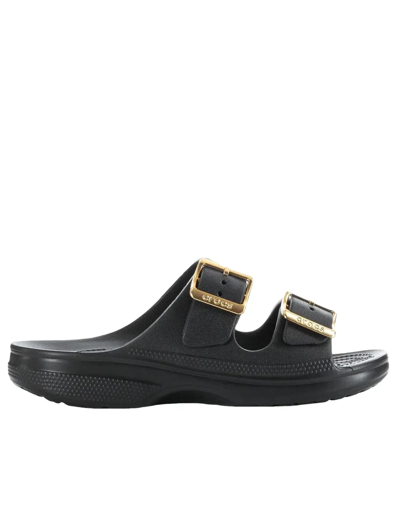 Женские сандалии с пряжкой Crocs Metallic Buckle Saturday — изображение 2 из 7, черный