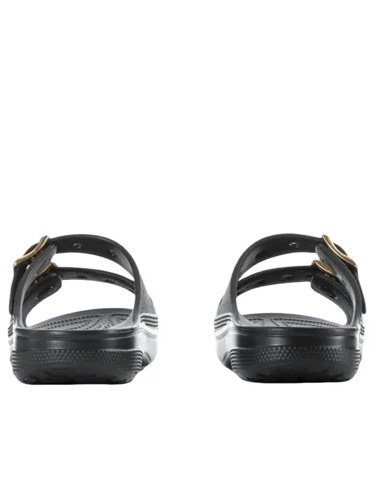 Женские сандалии с пряжкой Crocs Metallic Buckle Saturday — изображение 6 из 7, черный