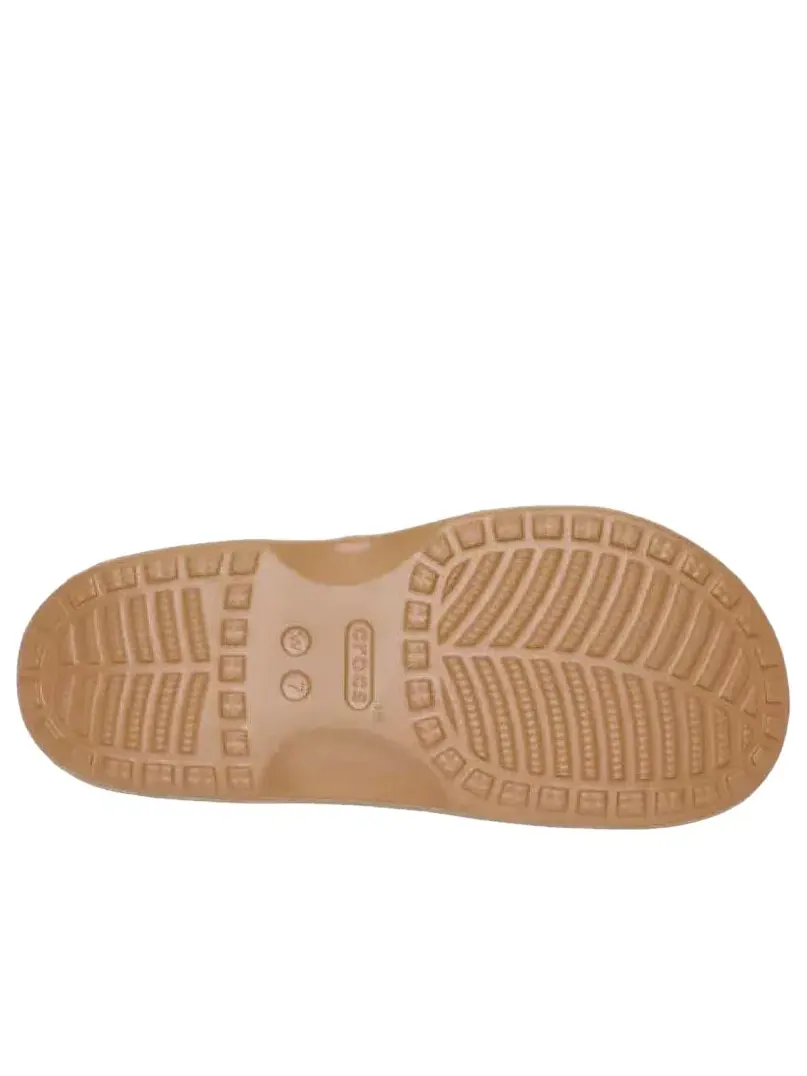 Женские сандалии с пряжкой и без завязок Crocs Metallic Buckle Saturday Sandal — изображение 6 из 6, коричневый