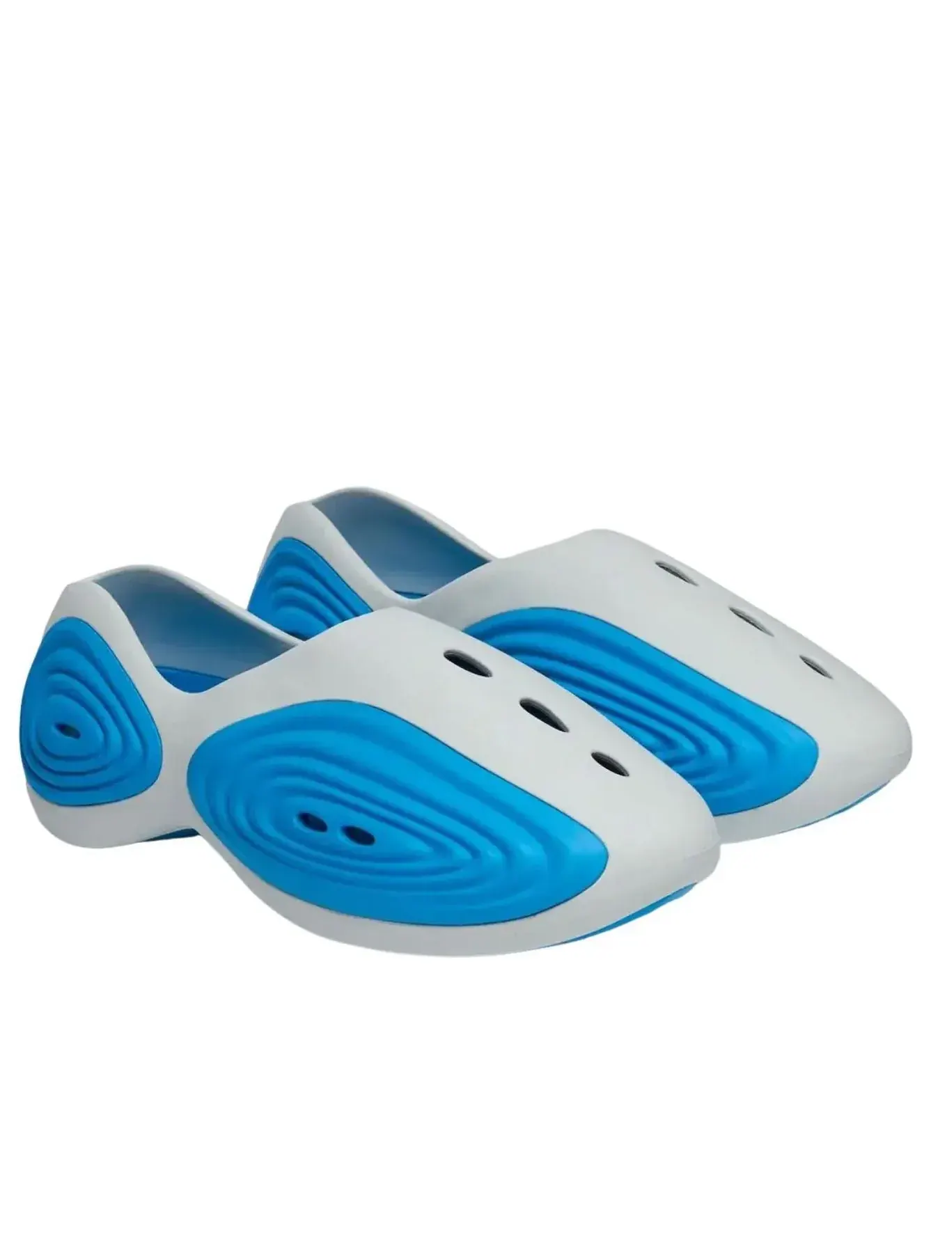 Сабо Crocs x Steven Smith Ripple Clog 'Moonlight Neon Ocean' — изображение 2 из 4, серый