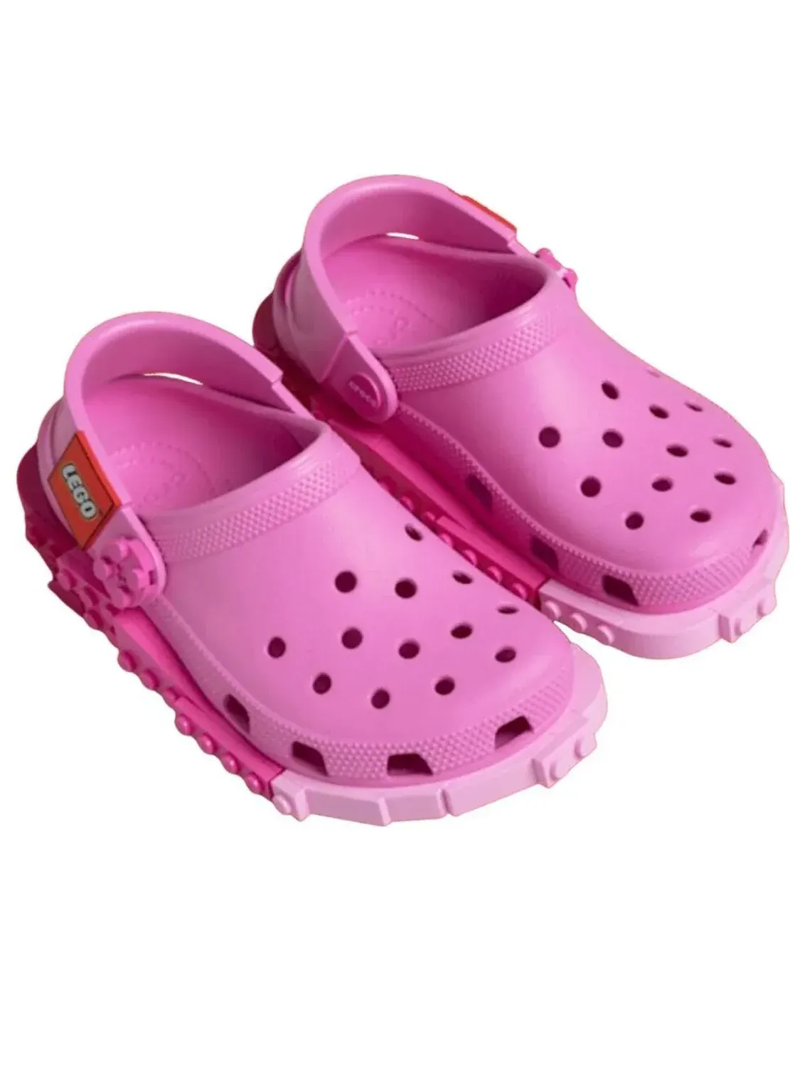 Сабо (GS) Crocs x LEGO Classic Clog 'Creativity Pink' — изображение 3 из 5, розовый