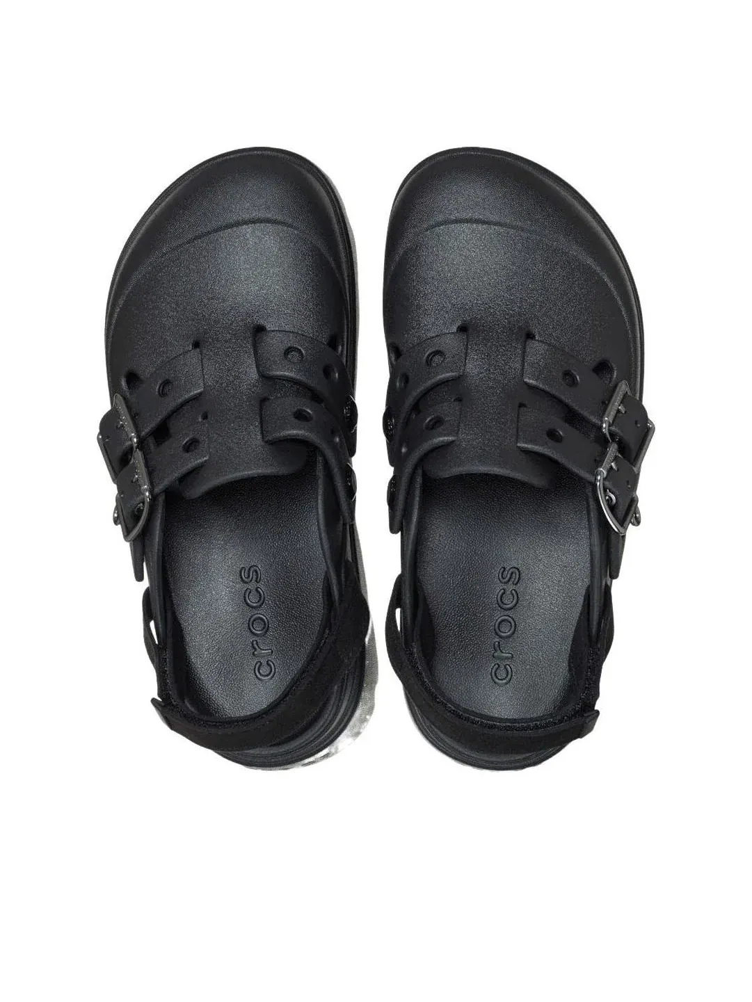 Женские сандалии с закрытым носом Loaferette Clog Crocs — изображение 5 из 6, черный