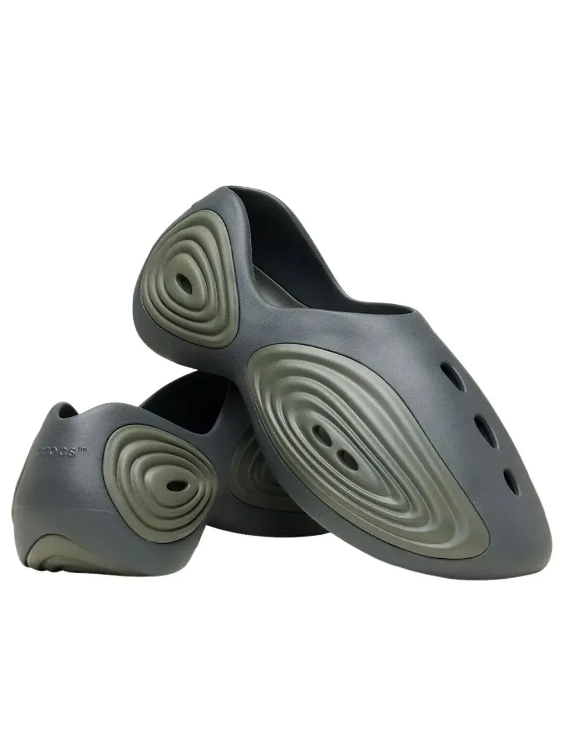 Шлепанцы Crocs Ripple 'Grey Green' 214154-1G0 — изображение 2 из 5, серый