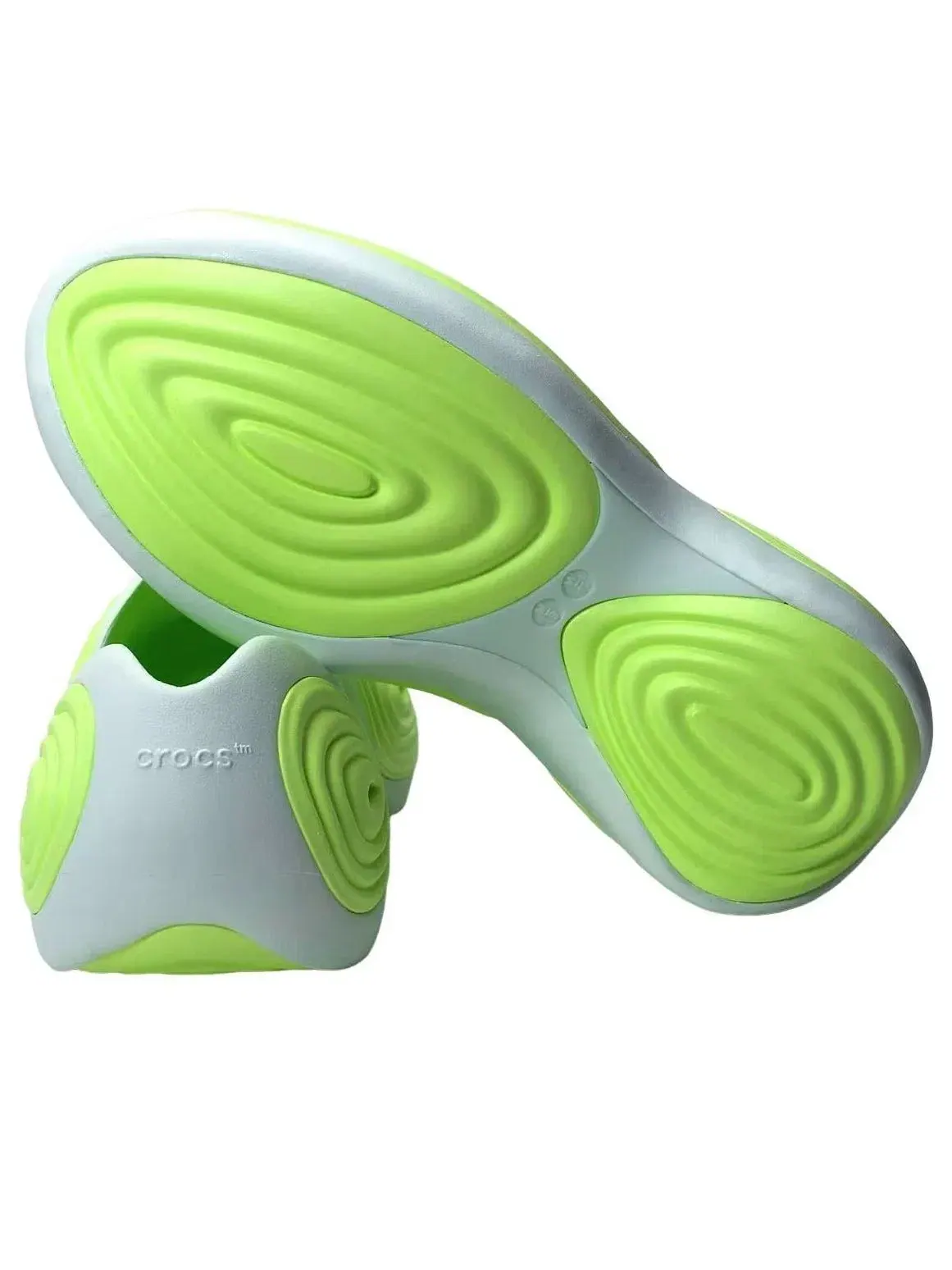 Мужские сандалии-клоги с закрытым носком Ripple Clog Lime Burst Crocs — изображение 3 из 6, зеленый