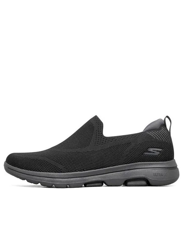 Кроссовки go walk 5 ritical 'black charcoal' Skechers — изображение 1 из 4, черный/темно-серый