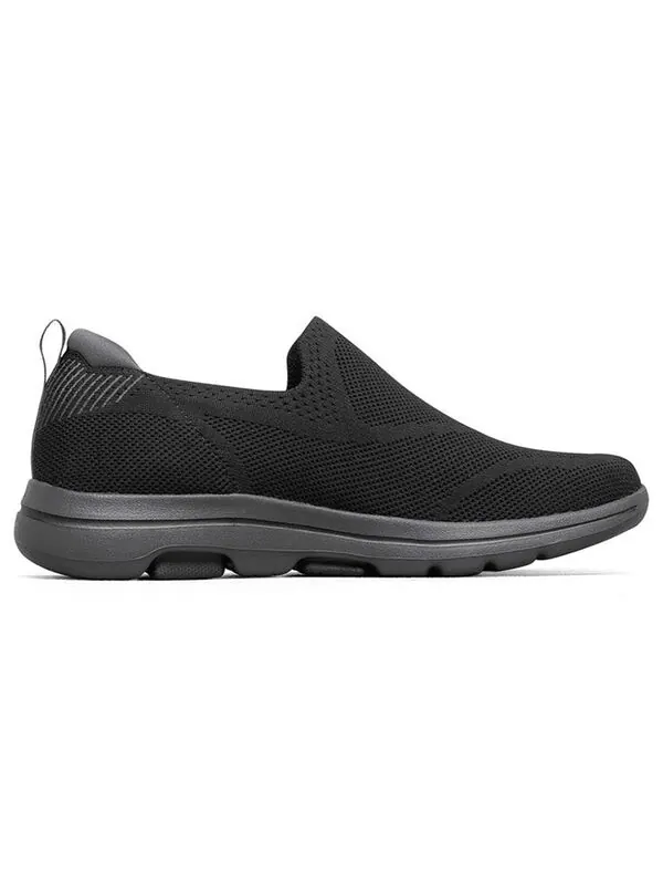 Кроссовки go walk 5 ritical 'black charcoal' Skechers — изображение 2 из 4, черный/темно-серый