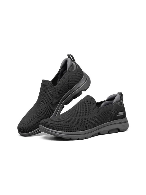 Кроссовки go walk 5 ritical 'black charcoal' Skechers — изображение 3 из 4, черный/темно-серый
