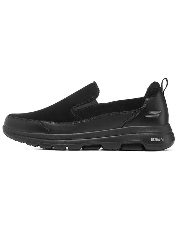 Кроссовки go walk 5 leather 'black' Skechers — изображение 2 из 4, черный