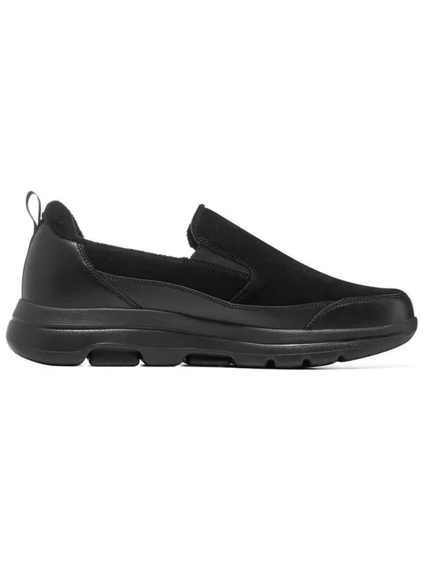 Кроссовки go walk 5 leather 'black' Skechers — изображение 3 из 4, черный