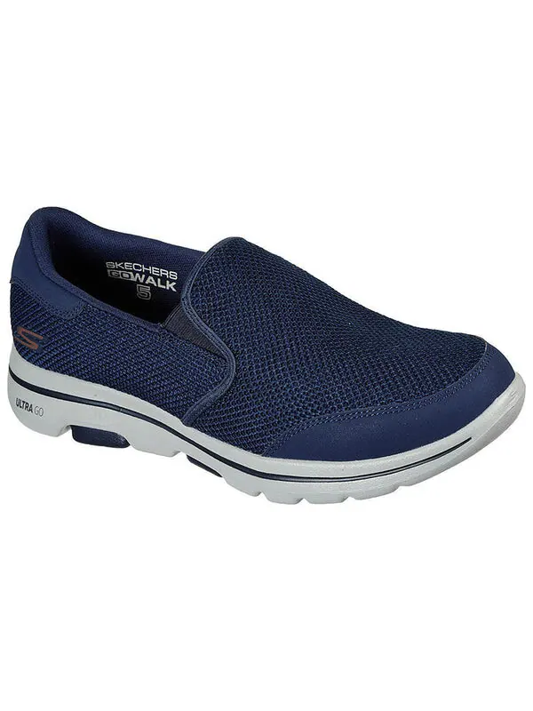 Кроссовки go walk 5 beeline 'navy' Skechers — изображение 3 из 4, темно-синий