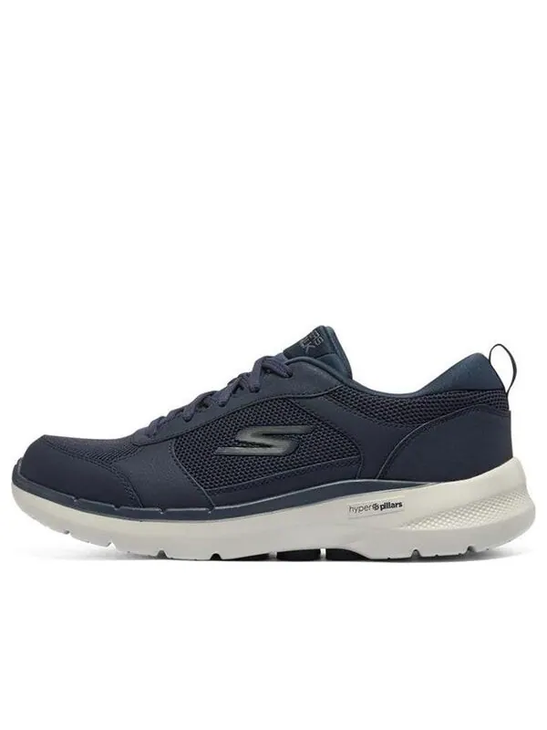 Кроссовки go walk 6 'navy blue' Skechers — изображение 1 из 4, темно-синий